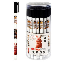 Ручка гелевая ПИШИ-СТИРАЙ (Феникс) Сердитые звери синяя 0,5мм арт.71657 (Ст.30)