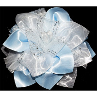 Бант для волос белый Arco Carino 16см арт.117-1