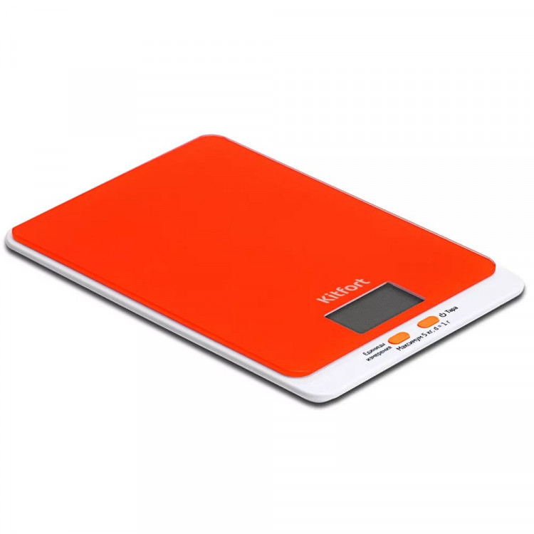 Весы кухонные электронные Kitfort, оранжевые, арт. КТ-803-5, 5кг