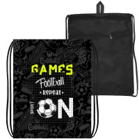 Сумка для сменной обуви 1 отделение светоотражатель (ОНИКС) МО-26-1-2р Футбол ON 370х470 мм