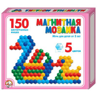 Игра "Магнитная мозаика" 150 элементов 5 цветов (ДК) арт 00960