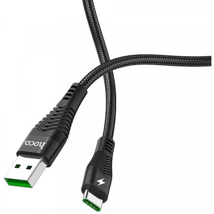 Кабель USB - USB Type-C HOCO U58, 2,4A , 1,2м цв.чёрный