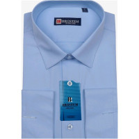 Сорочка подростковая приталенная длинный рукав размерный ряд 37/164-170(XS)-41/176-182(XL) цвет голубой Brostem арт.3911A X**