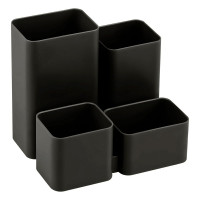 Подставка для канцелярских принадлежностей (СТАММ) ЮНИОР черный арт.ОР21
