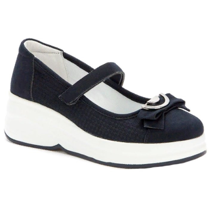 Туфли для девочки (KEDDO) темно-синие верх-искуственный нубук подкладка-натуральная кожа размер артикул 518137/30-01