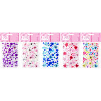 Наклейки-стразы акриловые (deVENTE) Сердечки ассорти артнаклейки 8002802