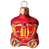 Украшение декоративное стекло 6см "Карета" п/у арт.ФУ-177