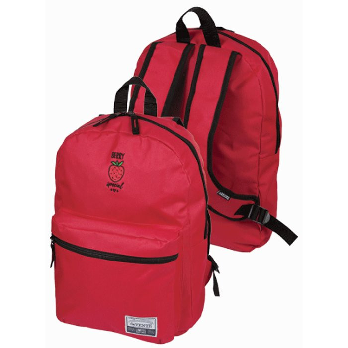 Рюкзак для девочки (deVENTE) Strawberry красно-розовый 40х29х17 см арт 7032045