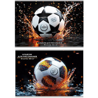 Альбом для рисования 40 листов скоба (Prof-Press) Разные футбольные мячи-8 ассорти арт.40-7274