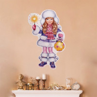 Украшение-панно "Девочка.Шарф" 35*41см арт.9277997