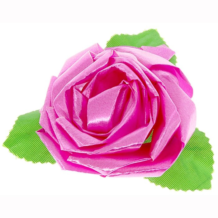 Бант-роза упаковочный 60мм малиновый арт.831555