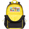 Рюкзак для мальчика (Grizzly) арт.RB-255-2/2 черный-желтый 25х40х13см