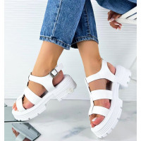 Босоножки для девочки (Nalisha) белый верх-искусственная кожа подкладка-искусственная кожа размерный ряд 36-41 арт.apb-600-31