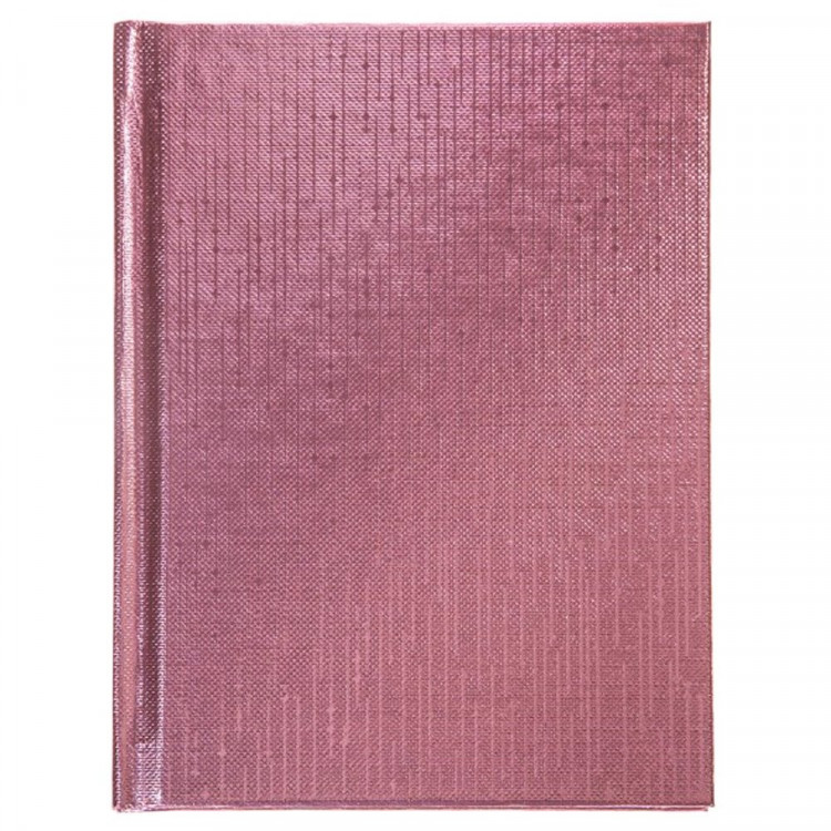 Записная книжка А6 твердая обложка 64 листа (Hatber) METALLIC Розовая арт.64ЗКт6В5
