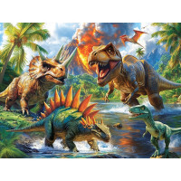 Пазл 160 элементов Эпоха динозавров (РК) арт.Ф160-4545