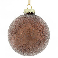 Шар стекло без упаковки /1шт/ 10см коричневый арт.754048