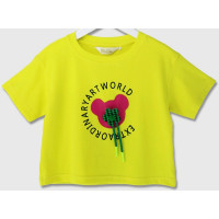 Футболка для девочки (Deloras) артикул 19541 размерный ряд 26/98-32/128 цвет желтый