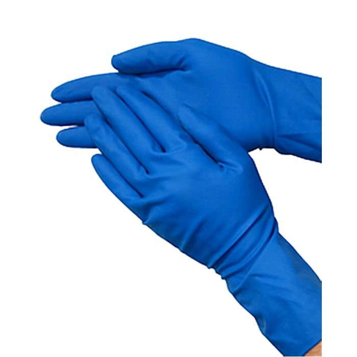 Перчатки латексные High Risk синие  размер XL без индивидуальной упаковки 1 пара
