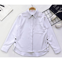 Блузка для девочки  (Colabear) длинный рукав цвет молочный арт.188276