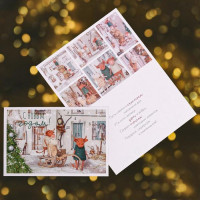 Открытка А5 "С Новым годом! Бычки на прогулке" арт.5152933