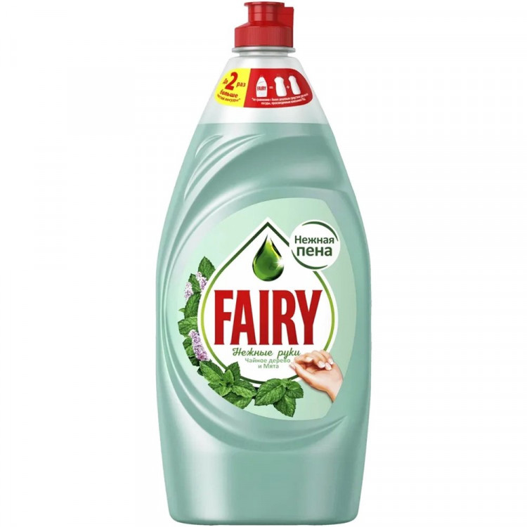 Моющее средство для посуды Fairy 900мл  Чайное дерево и мята  (Ст.12)
