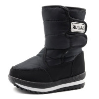 Дутики для мальчика ( SaiJun) черные верх-искусственная кожа подкладка -натуральный мех артикул czz-1007-1