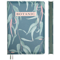 Ежедневник А5 недат. к/з deVENTE "Botanic" оливковый, оливковый срез, 136л, 2 ляссе арт.2334617