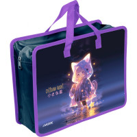 Сумка пластик А4 (deVENTE) на молнии ручка-тесьма Chiisana Hoshi с расширением арт.8057509