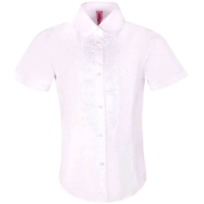 Блузка для девочки (BROSTEM) короткий рукав цвет белый арт.B71-901ds размерный ряд 30/122-40/152