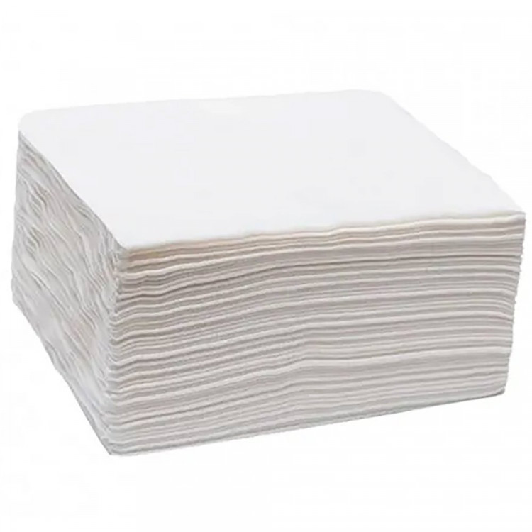 Салфетки бумажные 100штук в пачке Белые Флора (Ст.30)