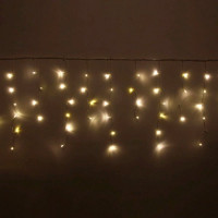 Гирлянда эл.д/улицы подвесная Бахрома 5*0,4/0,6м 180LED (св.провод) цв.т.белый мерц. арт.183-273