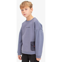 Свитшот для мальчика  DITE 3246-3 размер 30/116-34/134 цвет серо-синий