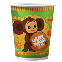 Стаканы бумажные 06шт/наб. 250мл "Чебурашка" арт.9505757