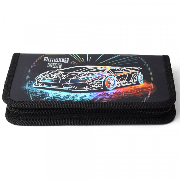 Пенал 1 отделение (Оникс) ПКК 03-12 Smart car 190х90мм ламинированный картон 3D-фольга