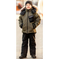 Комплект зимний для мальчика (BATIK) арт.ВЛАД размерный ряд 34/134-38/146 цвет темный хаки