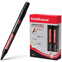 Маркер перманентный ErichKrause P-200 круглый 2мм черный арт.4777 (Ст.12)