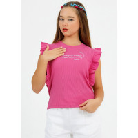 Топ для девочки артикул DMB 2971 размерный ряд 34/134-44/164 цвет фуксия