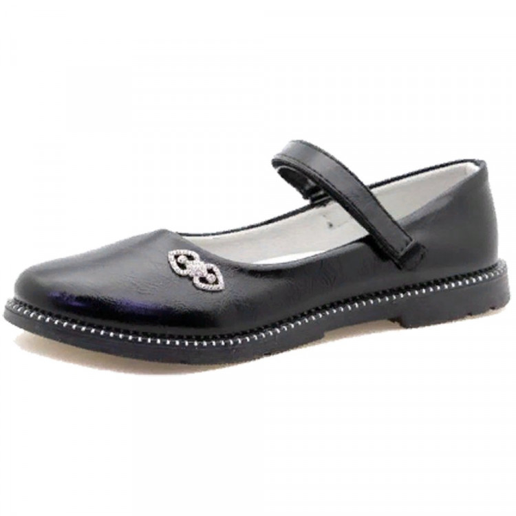 Туфли для девочки (АНГЕЛОЧЕК) черные верх-искусственная кожа подкладка-искусственная кожа размерный ряд 31-36 арт.RC159_Y16-2