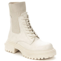 Ботинки для девочки (BETSY) светло-бежевый верх-искусственная кожа подкладка - байка артикул 938342/06-02