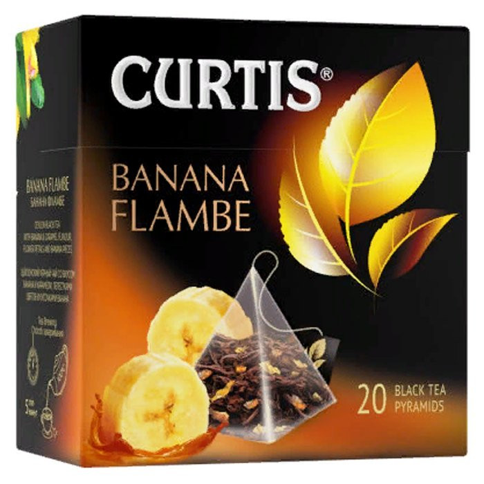 Чай Curtis 20пак. Banana Flambe банан пирамидки