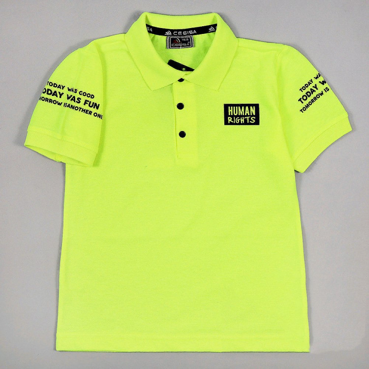 Рубашка-поло для мальчика (CEGISA) артикул 54222 размерный ряд 30/116-34/134 цвет желтый