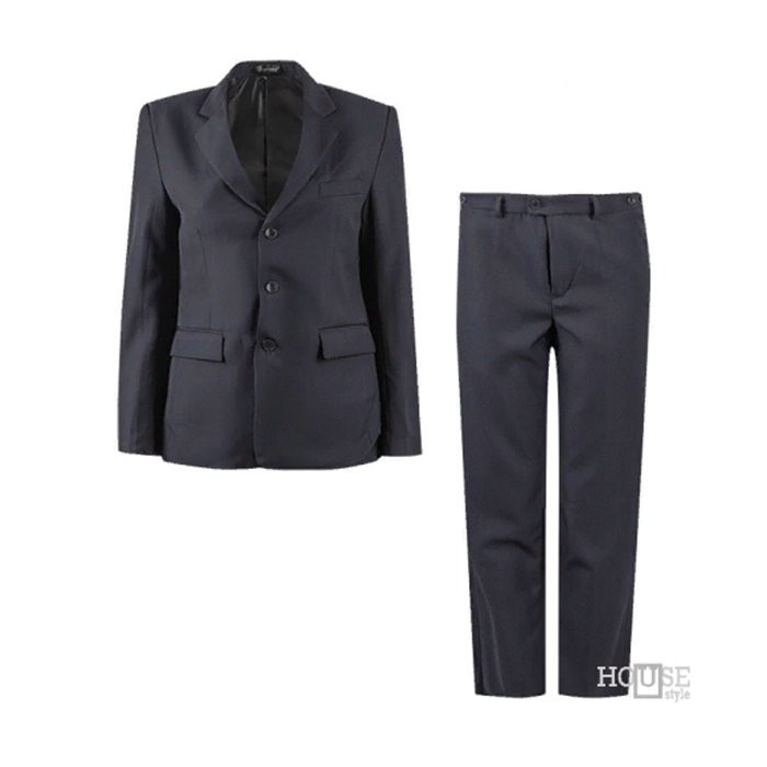 Костюм для мальчика (ТИТАН) классический силуэт (пиджак/жилет/брюки) арт.820В-64 размер 42/164 цвет черный