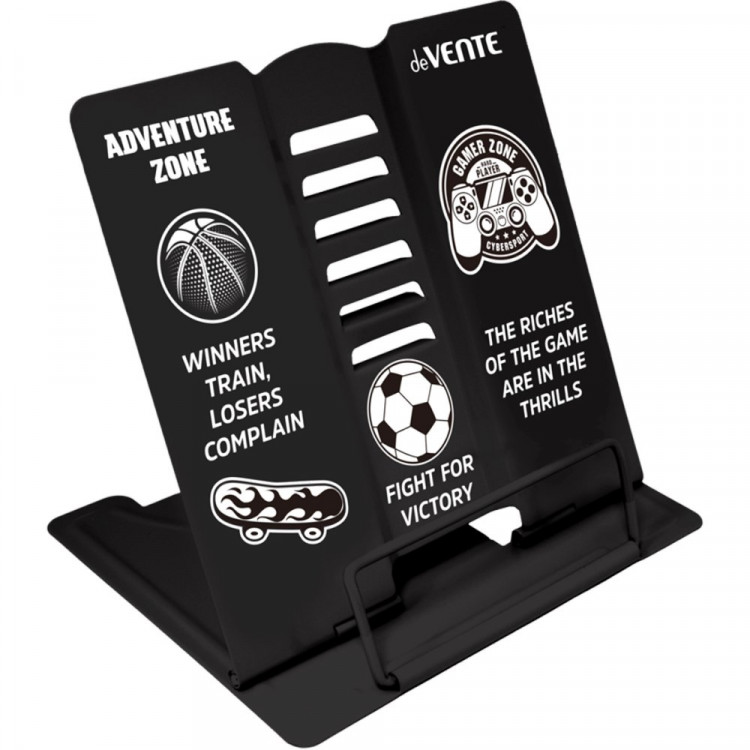 Подставка для книг deVENTE металл Зона приключений (Adventure Zone) противоскользящие ножки 15,4x15,2 см арт.8063626