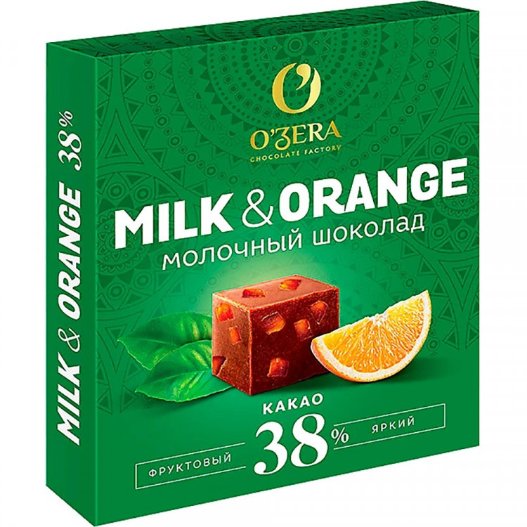 Шоколад OZera Молочный шоколад с апельсином 90г арт.ОС824