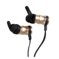 Наушники Celebrat A10,вкладыши цв.золотой