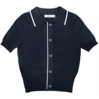 Кардиган для девочки (Делорас) короткий рукав арт.M63619S размер 34/134-44/164 цвет синий