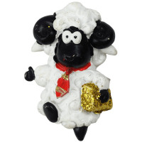 Магнит "Барашек в галстуке" 5,5см арт.55777