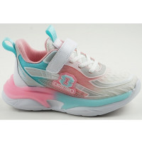 Кроссовки для девочки (B&G) цвет белый верх-искусственная кожа подкладка-текстиль  артикул dz-1801-5H