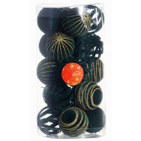 Набор шаров 06см 20шт/наб. "Бархат. Феерия" цв. зелёный арт.10870252