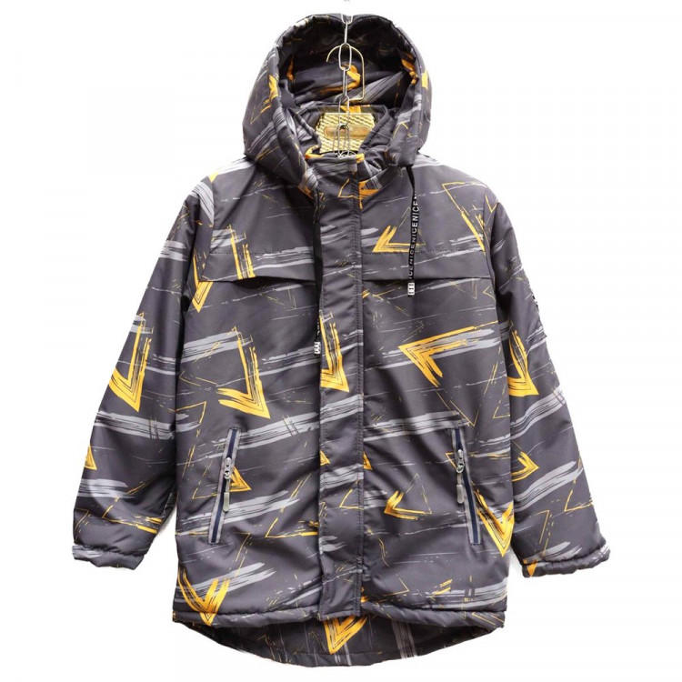 Куртка осенняя для мальчика (ZI TONG) арт.sdh-KX2007-19 размерный ряд 32/128-38/146 цвет серый